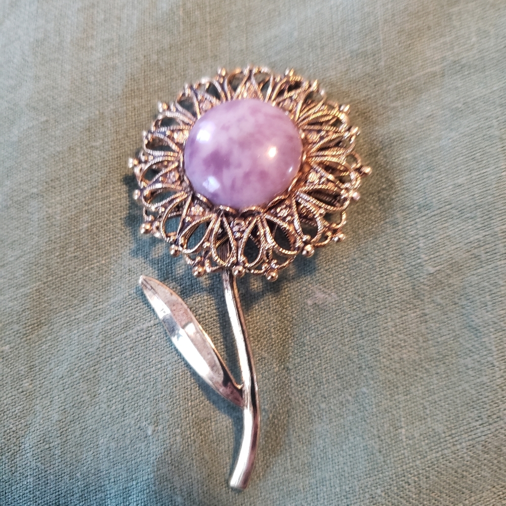 Vintage Flower Brooch Pin